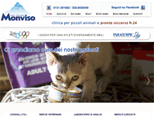 Tablet Screenshot of centroveterinariomonviso.com